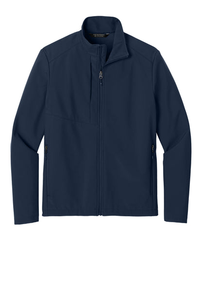 Front View of TrueNavy Port Authority C-FREE Core Soft Shell J720 plain