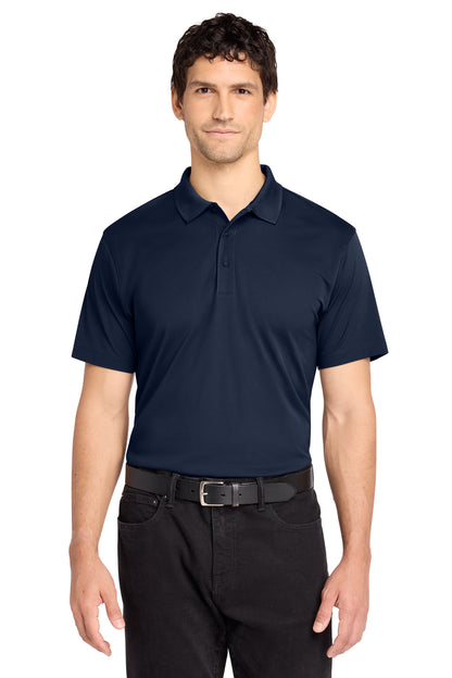Front View of TrueNavy Port Authority C-FREE Performance Polo K863 plain