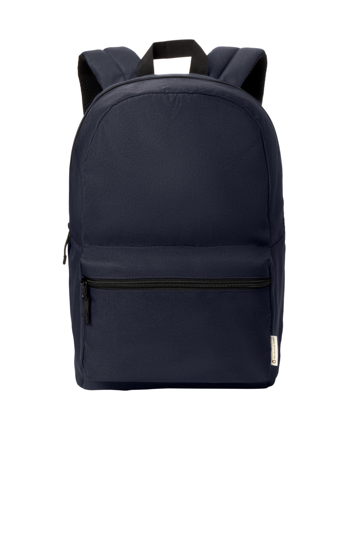 Front View of TrueNavy Port Authority C-FREE Recycled Backpack BG270 plain