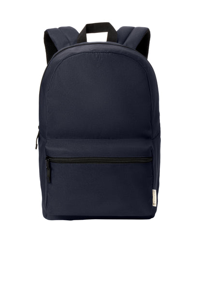 Front View of TrueNavy Port Authority C-FREE Recycled Backpack BG270 plain