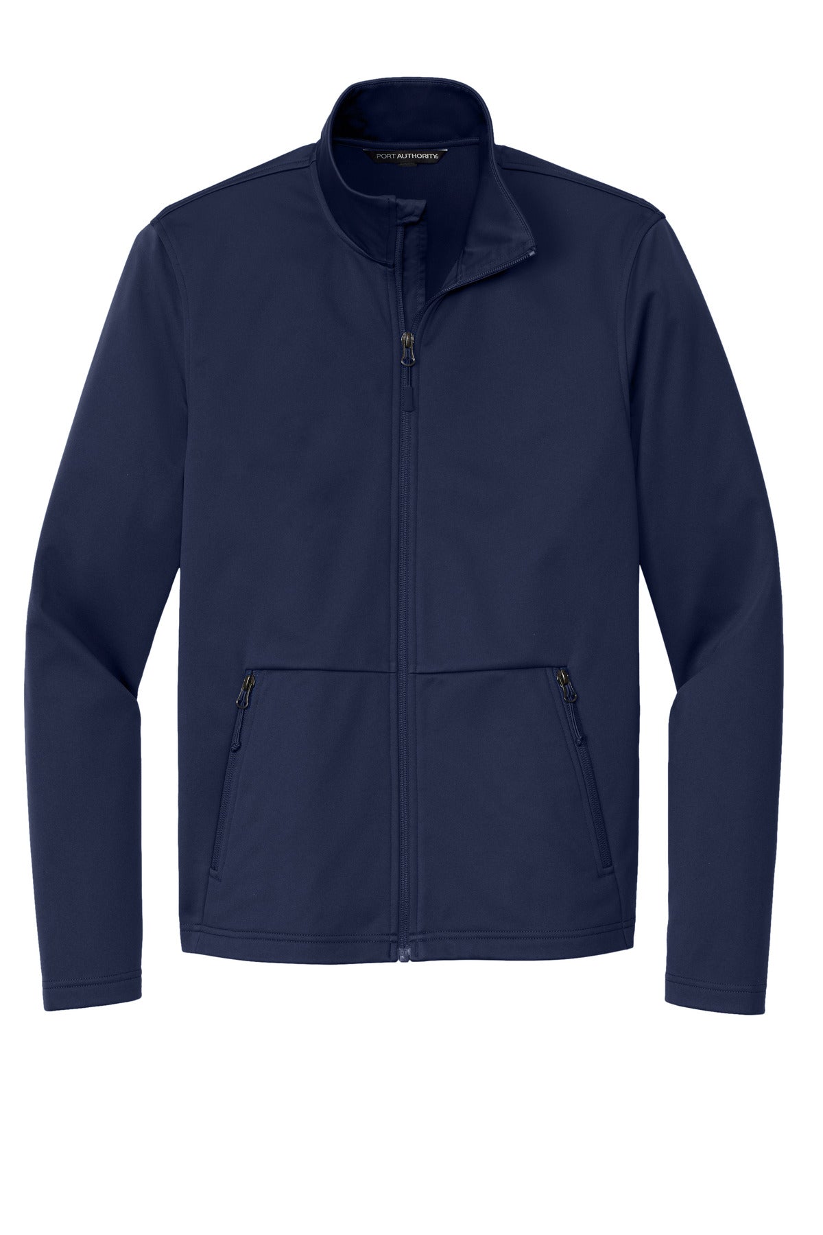 Front View of TrueNavy Port Authority Flexshell Jacket J617 plain