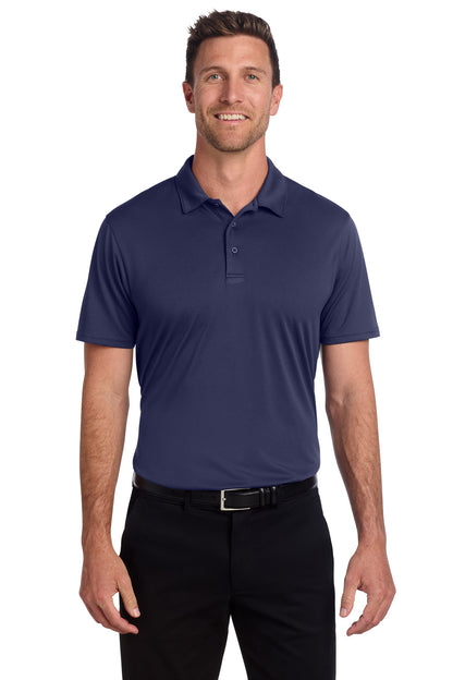 Front View of TrueNavy Port Authority Performance Staff Polo K398 plain
