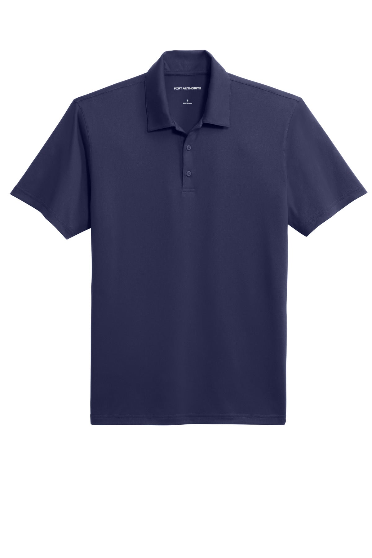 Front View of TrueNavy Port Authority Performance Staff Polo K398 plain