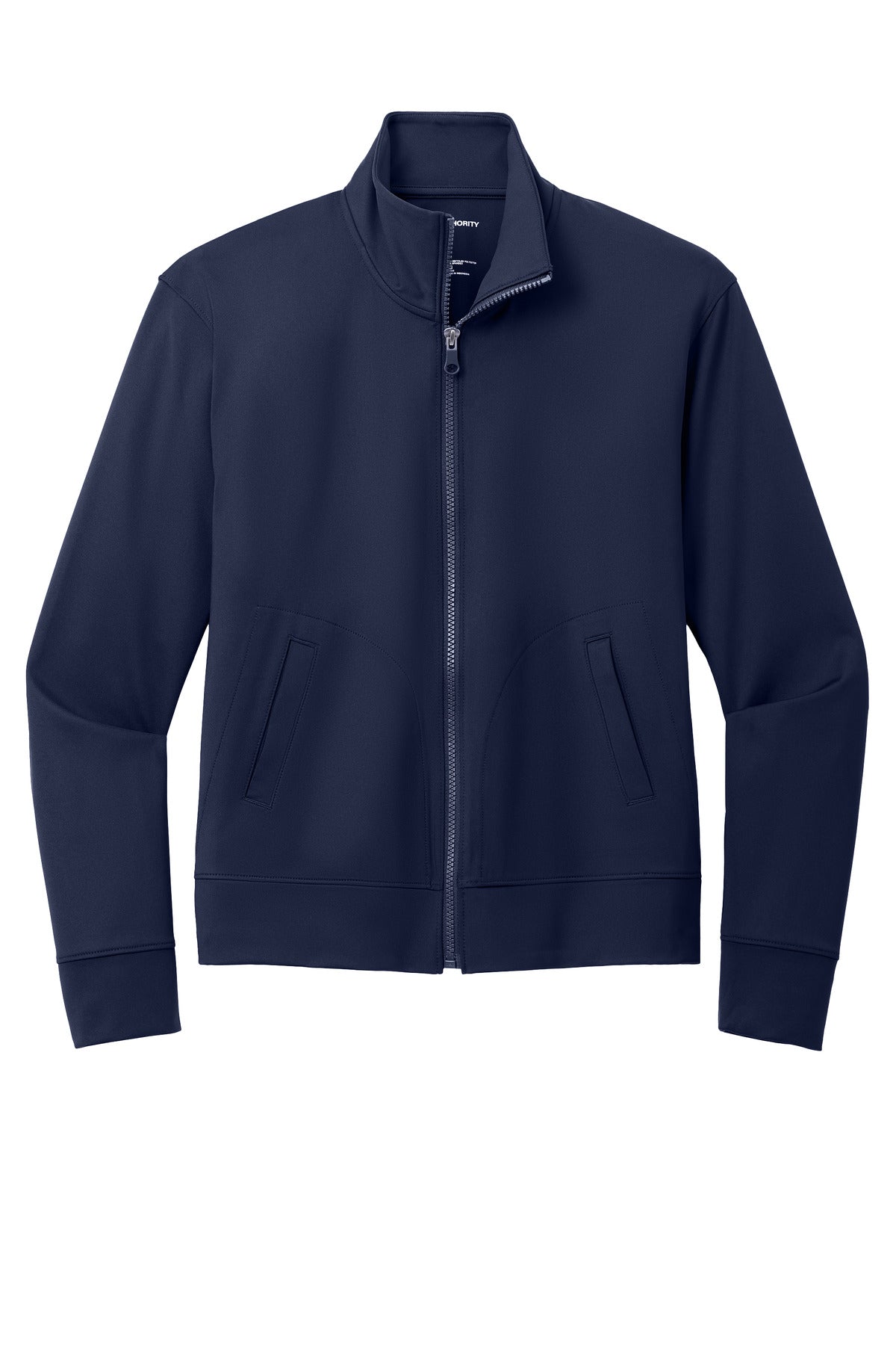 Front View of TrueNavy Port Authority Women's C-FREE Double Knit Full-Zip LK881 plain