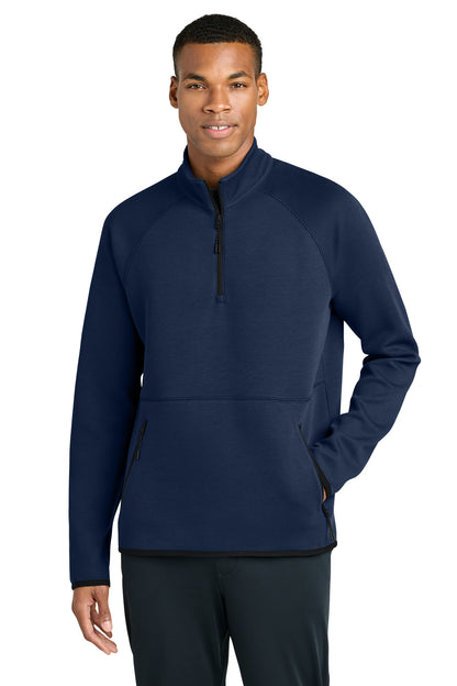 Front View of TrueNavy Sport-Tek Phenom 1/4-Zip ST841 plain