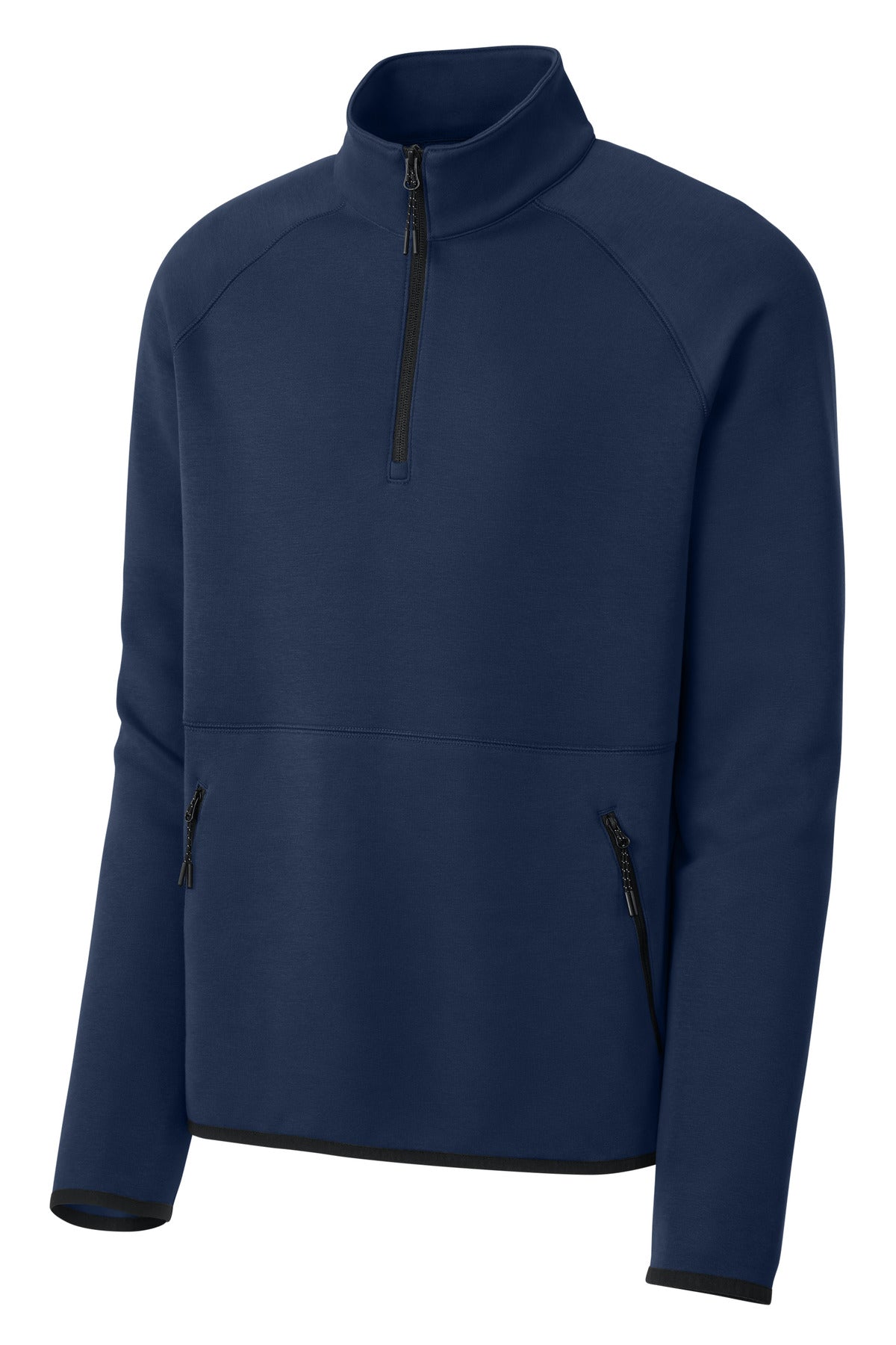 Front View of TrueNavy Sport-Tek Phenom 1/4-Zip ST841 plain