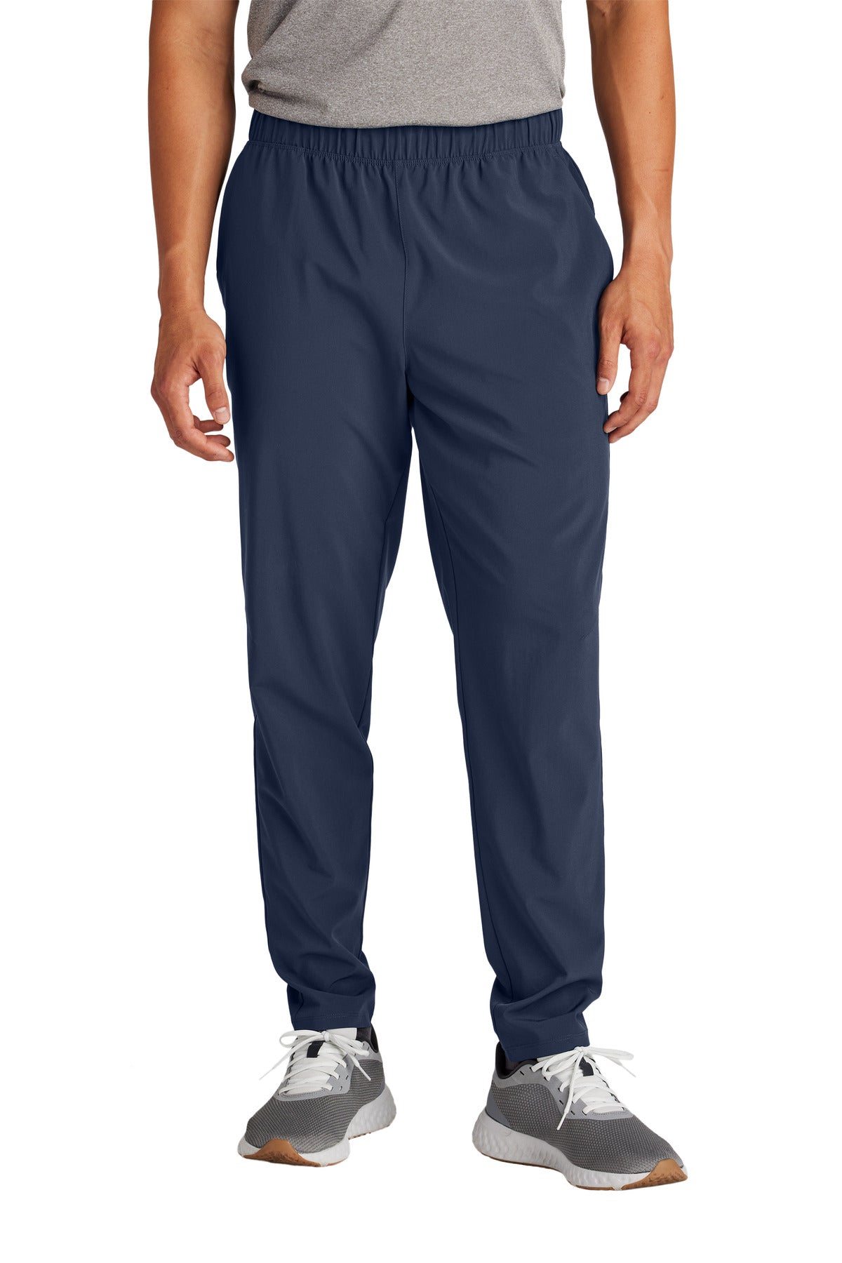 Front View of TrueNavy Sport-Tek Repeat Pant PST485 plain