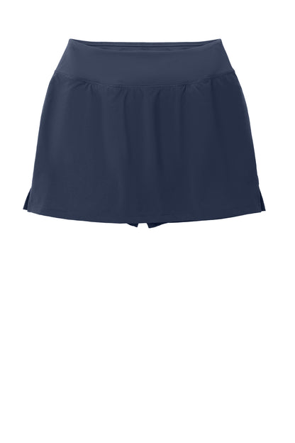 Front View of TrueNavy Sport-Tek Women's Repeat Skort LST486 plain