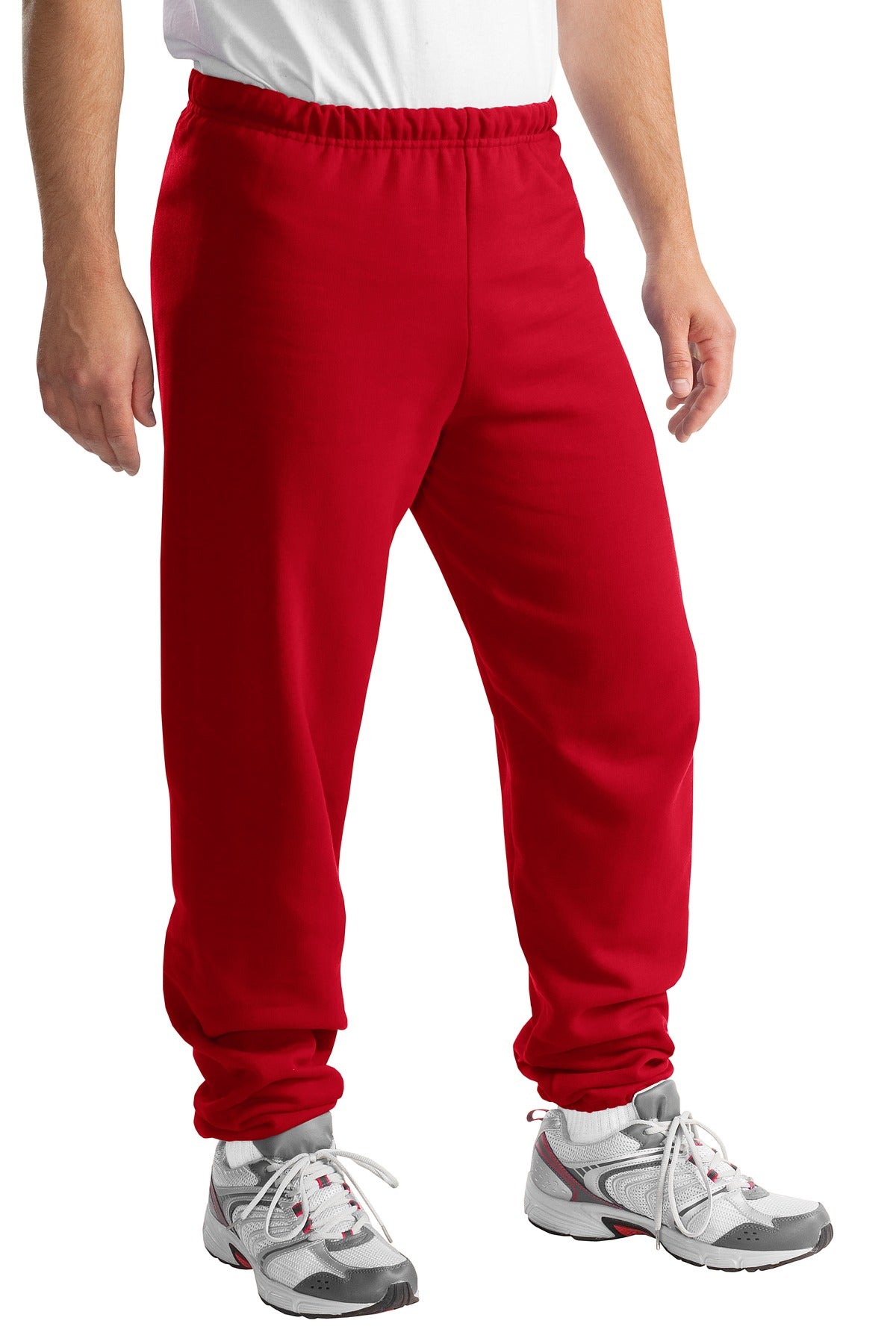 Front View of TrueRed Jerzees - NuBlend Sweatpant. 973M plain