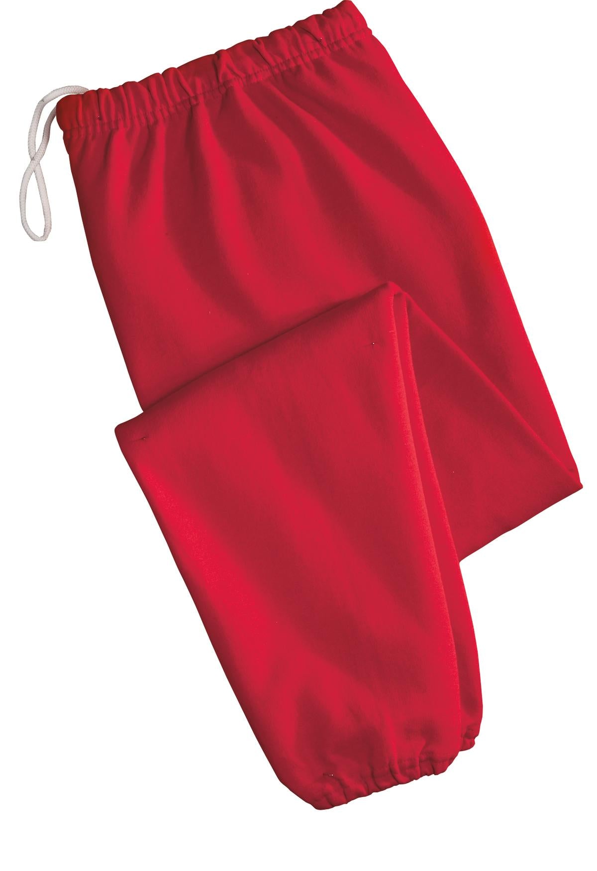 Front View of TrueRed Jerzees - NuBlend Sweatpant. 973M plain