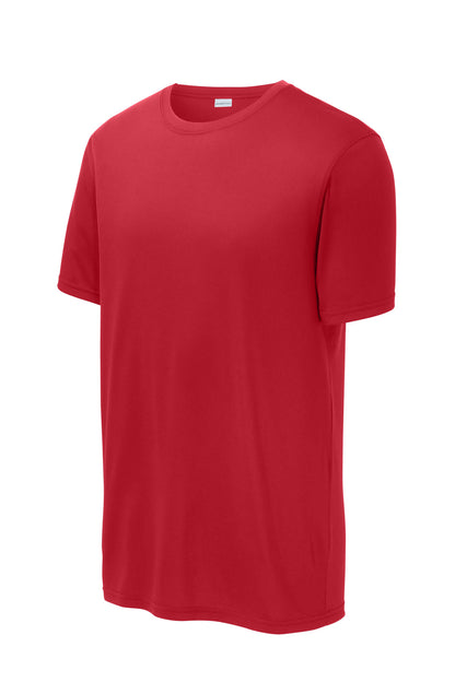 Front View of TrueRed Sport-Tek Echo Tee ST760 plain