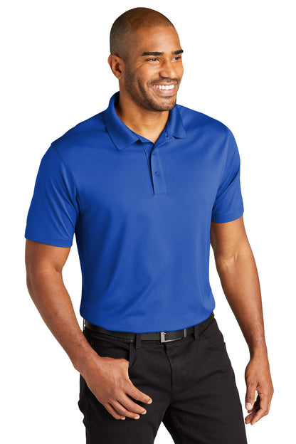 Front View of TrueRoyal Port Authority C-FREE Performance Polo K863 plain