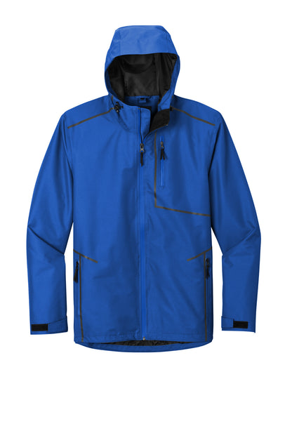 Front View of TrueRoyal Port Authority Collective Tech Outer Shell Jacket J920 plain