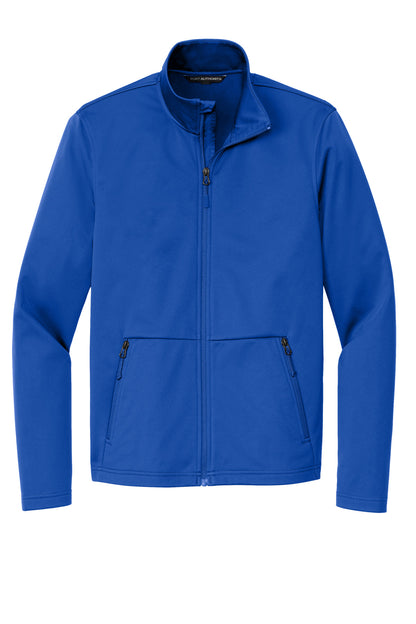 Front View of TrueRoyal Port Authority Flexshell Jacket J617 plain
