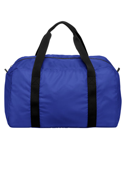 Front View of TrueRoyal Port Authority Mini Ripstop Travel Duffel BG820 plain
