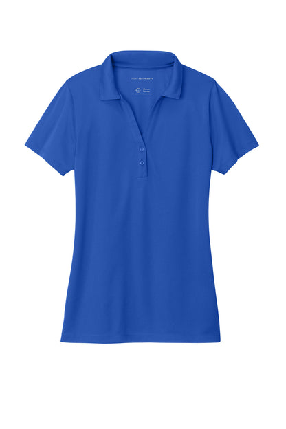 Front View of TrueRoyal Port Authority Women's C-FREE Performance Polo LK863 plain