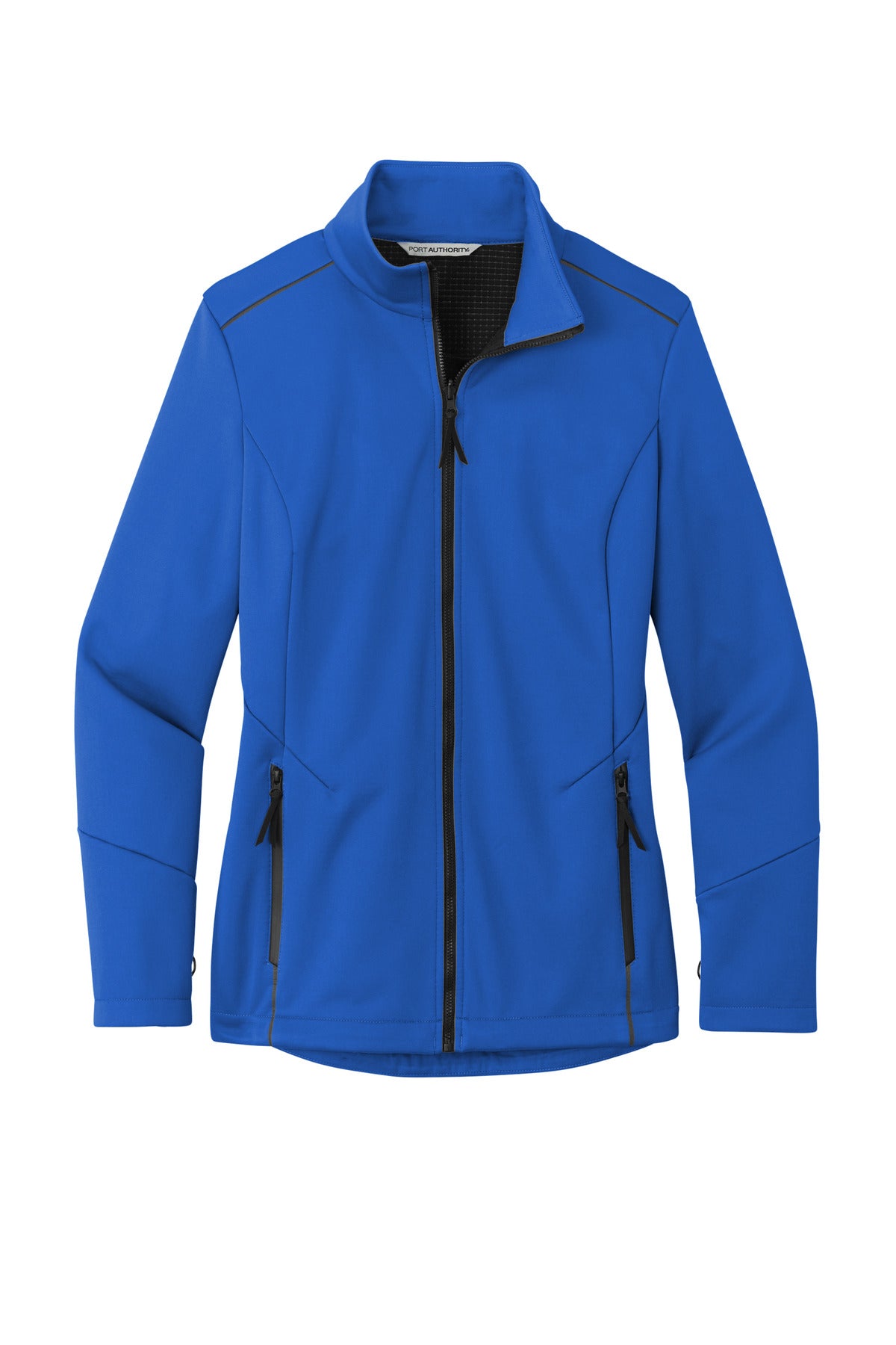 Front View of TrueRoyal Port Authority Women's Collective Tech Soft Shell Jacket L921 plain