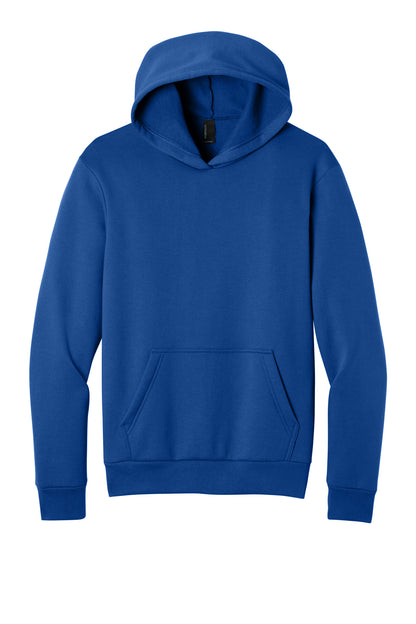 Front View of TrueRoyal Port & Co Easy Fleece Pullover Hooded Sweatshirt PC68H plain