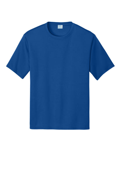 Front View of TrueRoyal Port & Co Performance Tee. PC380 plain