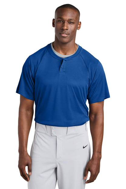 Front View of TrueRoyal Sport-Tek PosiCharge Competitor 2-Button Henley ST359 plain