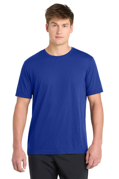 Front View of TrueRoyal Sport-Tek PosiCharge Strive Tee. ST430 plain