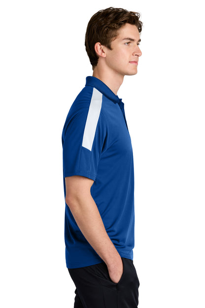 Front View of TRy/White Sport-Tek Competitor United Polo ST104 plain