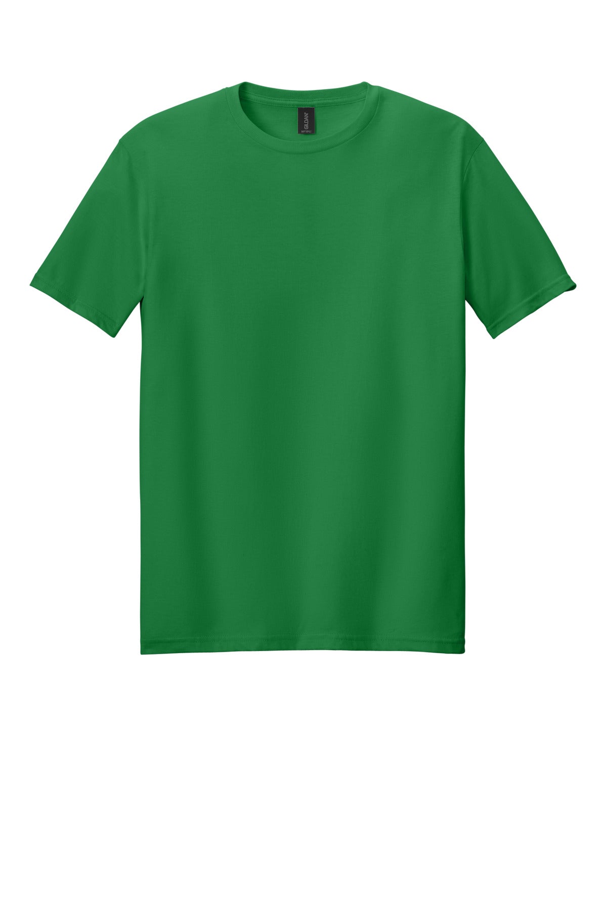 Front View of TurfGreen Gildan Softstyle T-Shirt. 64000 plain