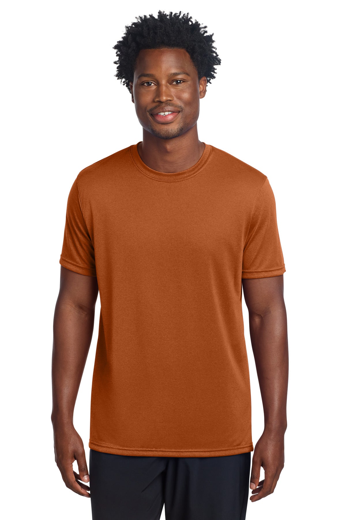 Front View of TxOrange Sport-Tek Echo Tee ST760 plain