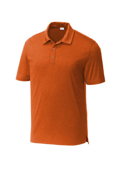 Front View of TxOrange Sport-Tek PosiCharge Strive Polo ST530 plain