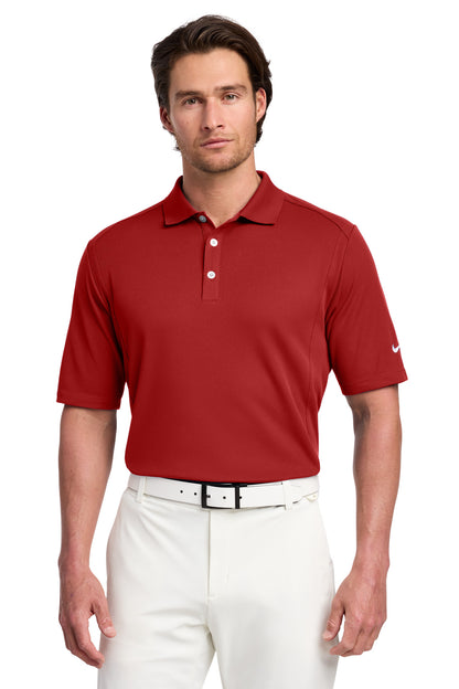 Front View of Varsity Red Nike Dri-FIT Classic Polo. 267020 plain