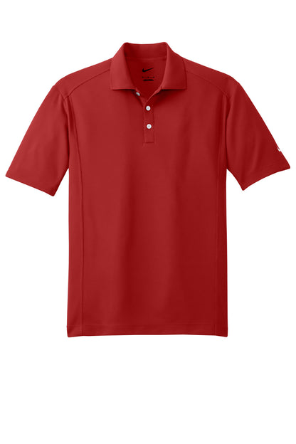 Front View of Varsity Red Nike Dri-FIT Classic Polo. 267020 plain