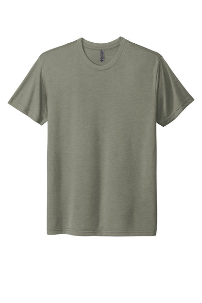 Front View of VenetnGray Next Level Apparel Adult Tri-Blend Tee. NL6010 plain