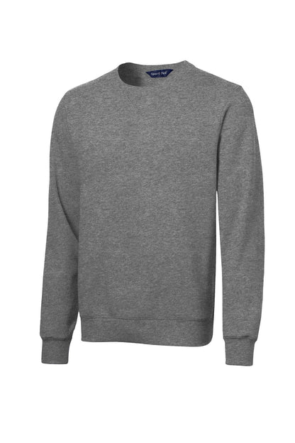 Front View of Vintage Hthr Sport-Tek Crewneck Sweatshirt. ST266 plain