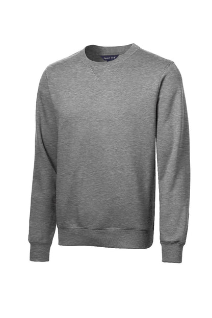 Front View of Vintage Hthr Sport-Tek Crewneck Sweatshirt. ST266 plain