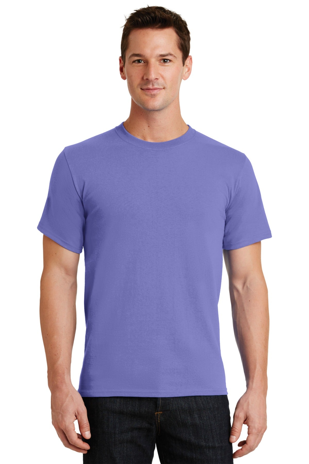 Front View of Violet Port & Co Essential Tee. PC61 plain