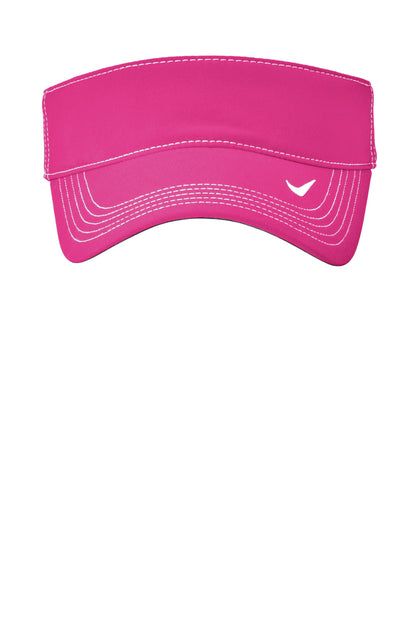 Front View of VividPink Nike Dri-FIT Ace Visor NKFB6446 plain