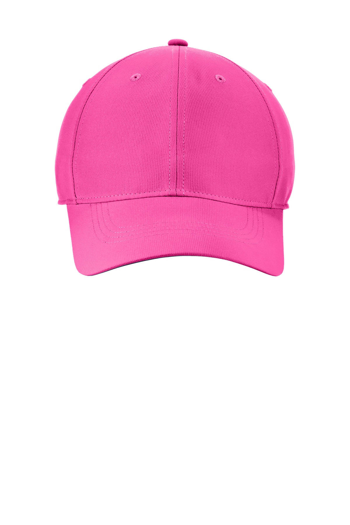 Front View of VividPink Nike Dri-FIT Tech Fine-Ripstop Cap NKFB6444 plain