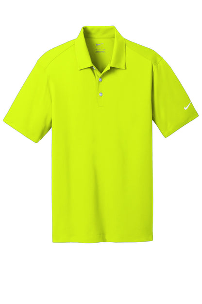 Front View of Volt Nike Dri-FIT Vertical Mesh Polo. 637167 plain