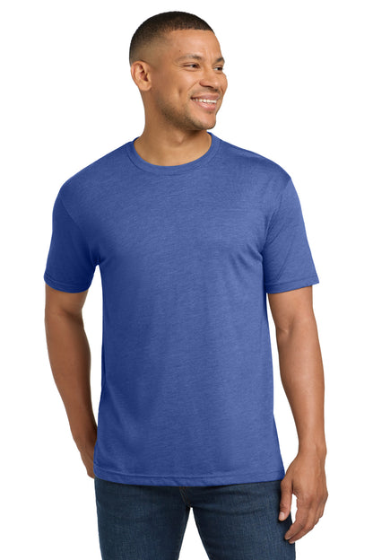 Front View of VtgRoyal Next Level Apparel Adult Tri-Blend Tee. NL6010 plain