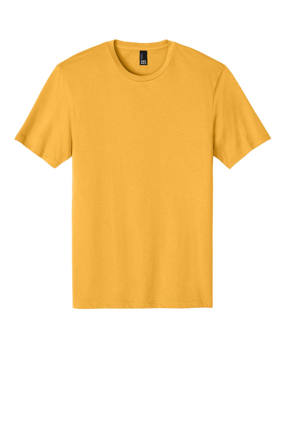 Front View of WarmGold District Perfect Weight Tee. DT104 plain