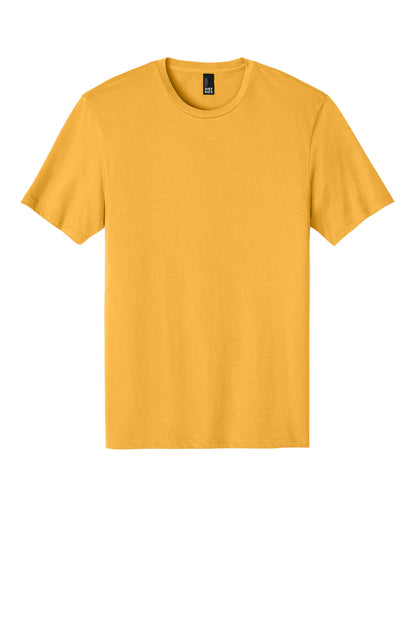 Front View of WarmGold District Perfect Weight Tee. DT104 plain