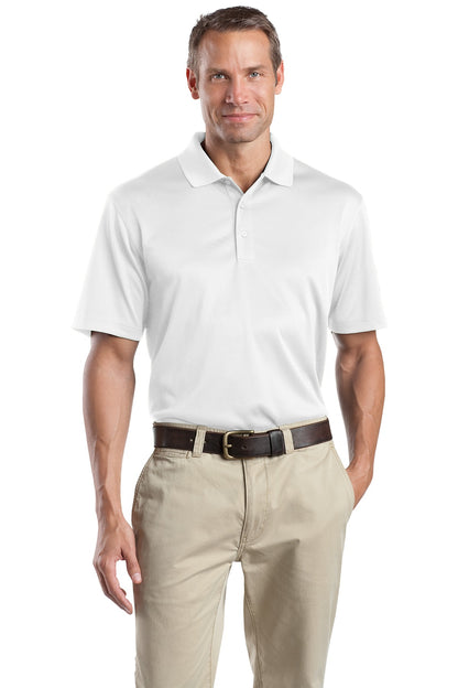 Front View of White CornerStone - Select Snag-Proof Polo. CS412 plain