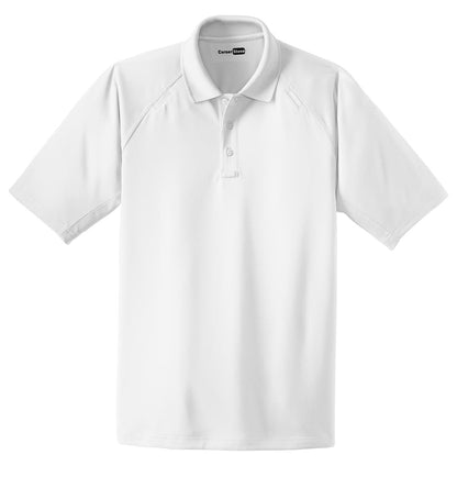 Front View of White CornerStone - Select Snag-Proof Tactical Polo. CS410 plain