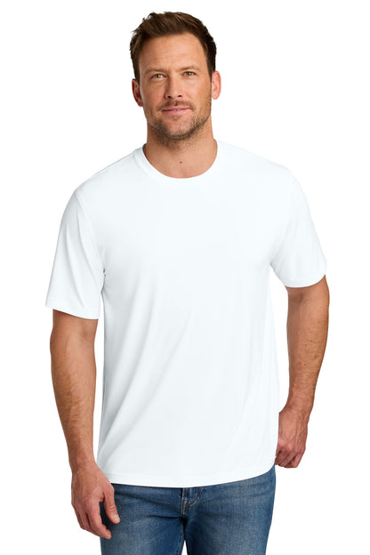 Front View of White CornerStone Workwear Pro Short Sleeve Tee CS440 plain