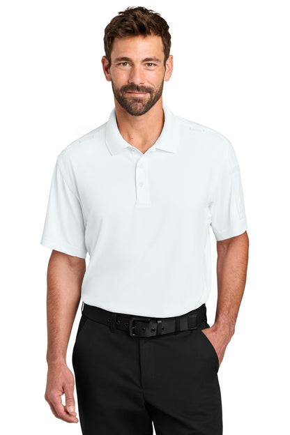 Front View of White CornerStone Workwear Pro Tactical Polo CS452 plain