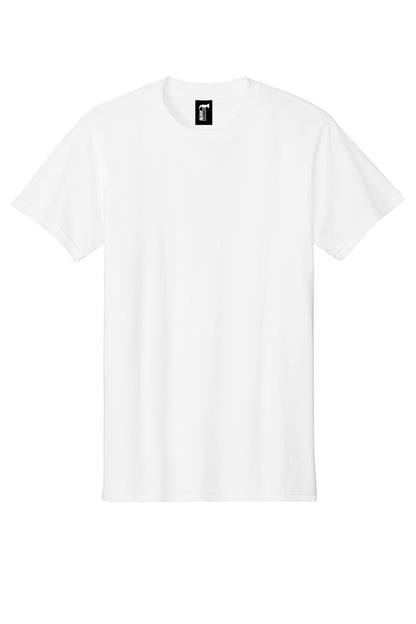 Front View of White Gildan Hammer T-Shirt. H000 plain