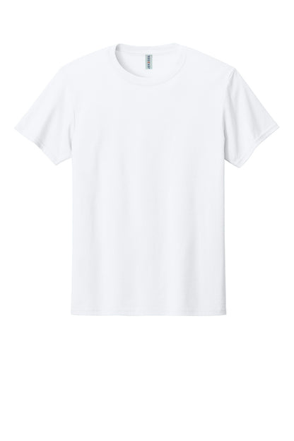 Front View of White Jerzees Premium Blend Ring Spun T-Shirt 560M plain
