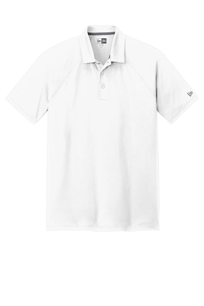Front View of White New Era Power Polo NEA225 plain