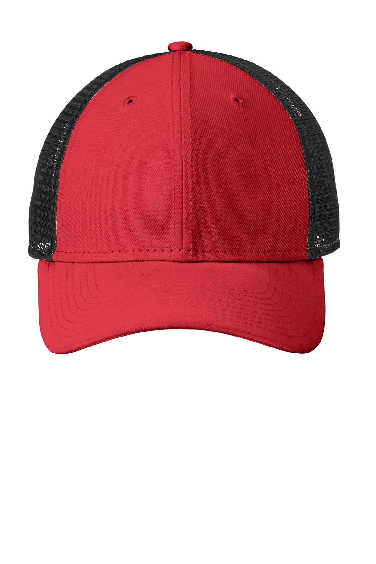 Front View of White New Era Recycled Snapback Cap NE208 plain