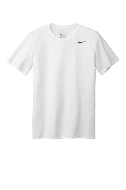 Front View of White Nike Team rLegend Tee DV7299 plain